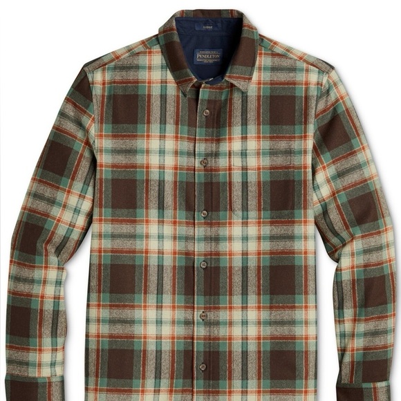Pendleton Wool Plaid Shirt – Men’s Size S .